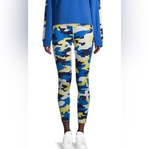 PSK Collective Blue/Yellow/White Camo Leggings